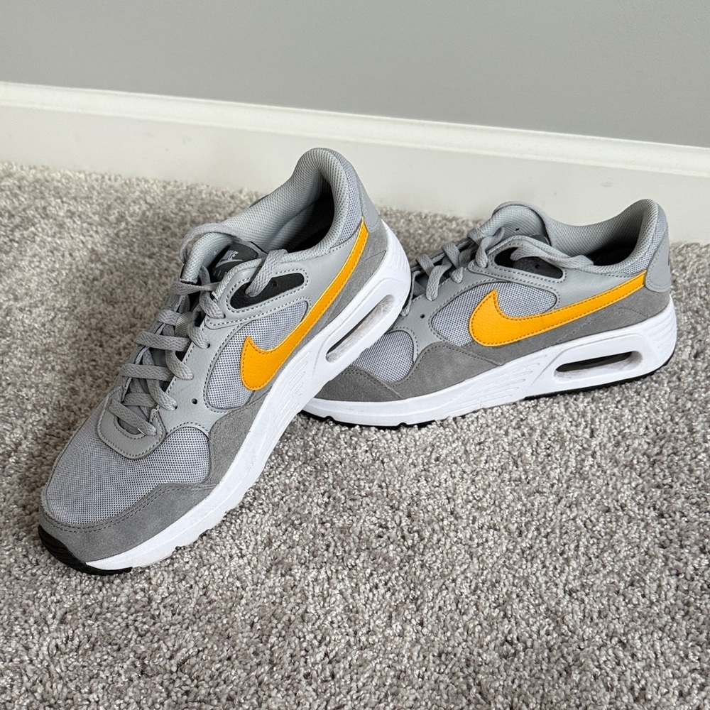 Nike Air Max in Gray and Yellow